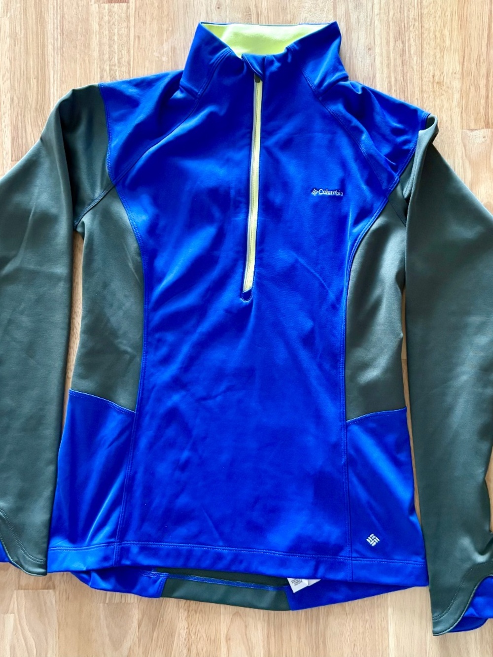 Columbia Omni-Wick Omni-Wind Long Sleeve Windproof Small Running Shirt Half Zip